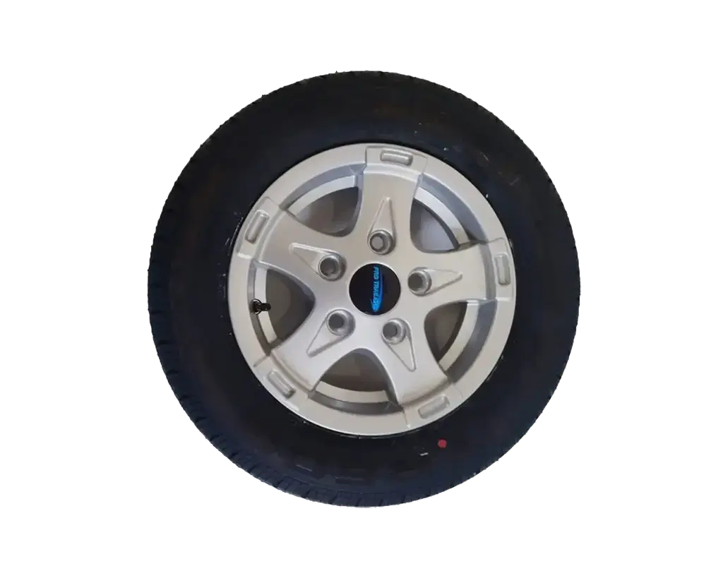 12 inch alloy wheels (155/70R12C)