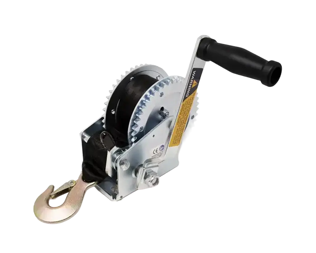 1400lbs single speed manual winch