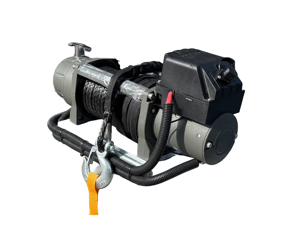 8500lb electric winch + battery package + fitting