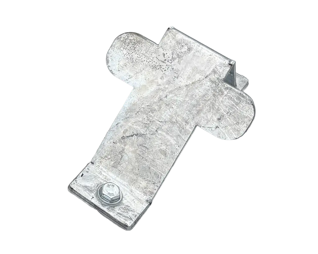 Galvanised bolt-on wheel chocks