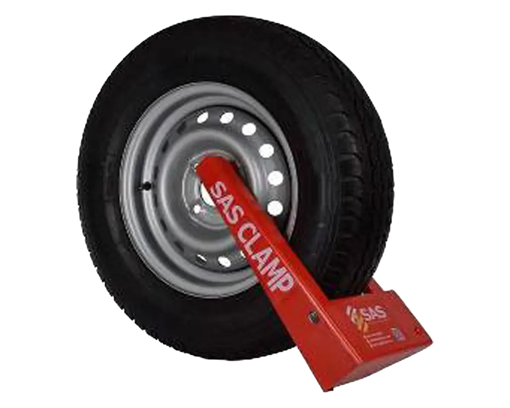 SAS wheel clamp
