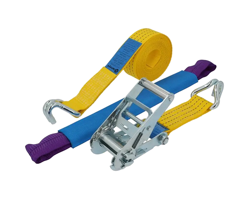 Soft loop wheel tie ratchet straps