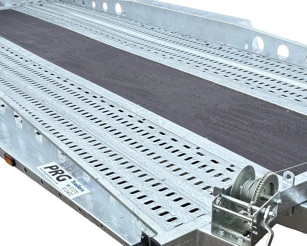 Upform punched runways with 15mm wooden centre decking