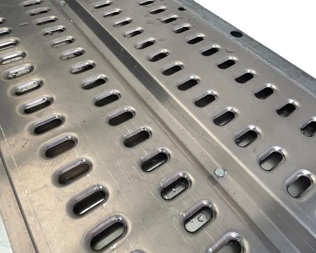 Downform punched runways with 15mm wooden centre decking